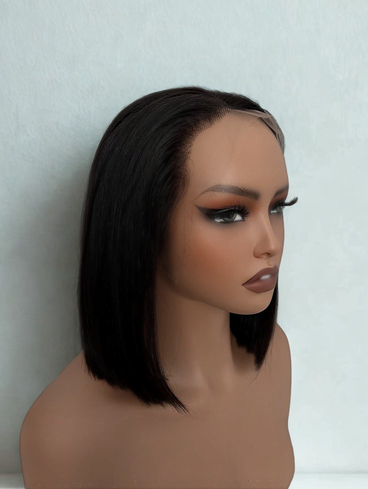 BF- 10" DD Straight Bob Wig + 10"Water Wave bob wig
