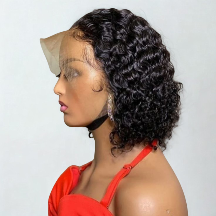 BF- 10" DD Straight Bob Wig + 8" Water Wave bob wig