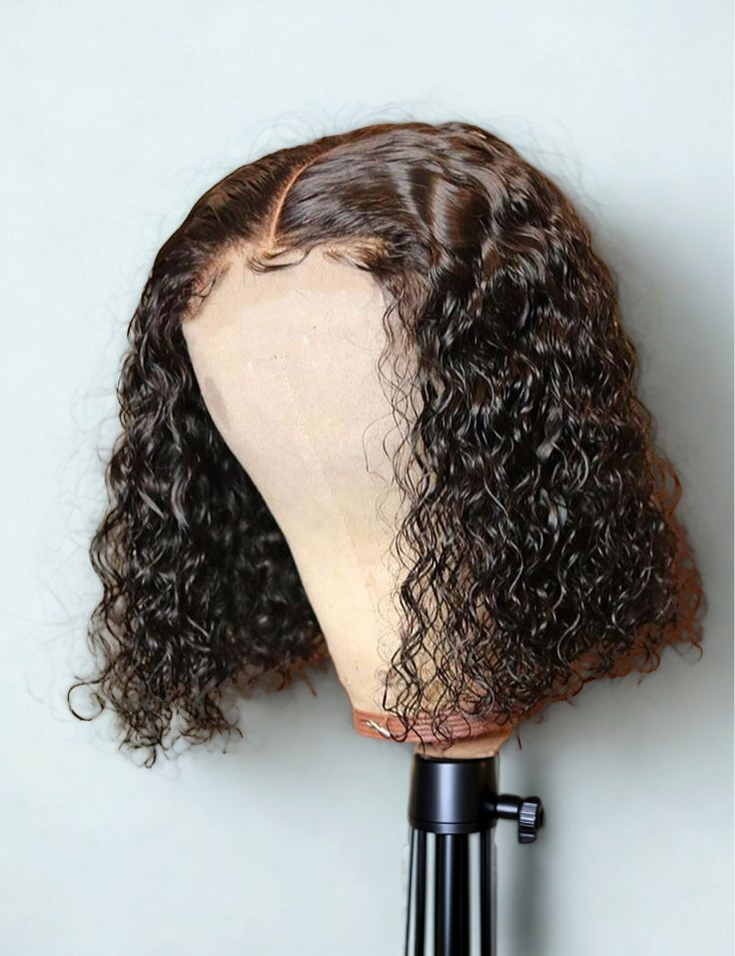 BF- 10" DD Straight Bob Wig + 8" Water Wave bob wig