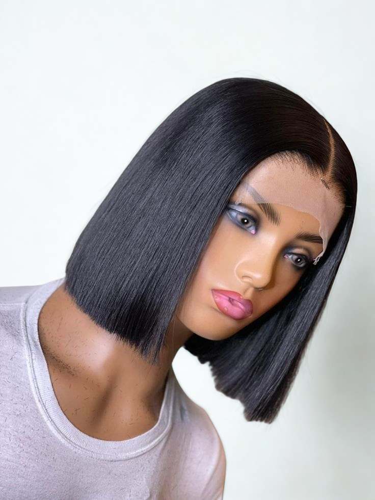 BF- 10" DD Straight Bob Wig + 8" Water Wave bob wig
